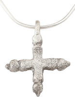 EARLY CHRISTIAN CROSS NECKLACE C.800-1000 AD - Picardi Jewelry