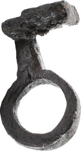 ROMAN/MEDIEVAL KEY RING, 4TH-8TH CENTURY AD, SIZE 4 1/2 - Picardi Jewelry