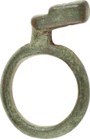 ROMAN KEY RING, 1st-3rd CENTURY AD, SIZE 5 - Picardi Jewelry
