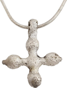 MEDIEVAL CHRISTIAN CROSS NECKLACE C.800-1000 AD - Picardi Jewelers