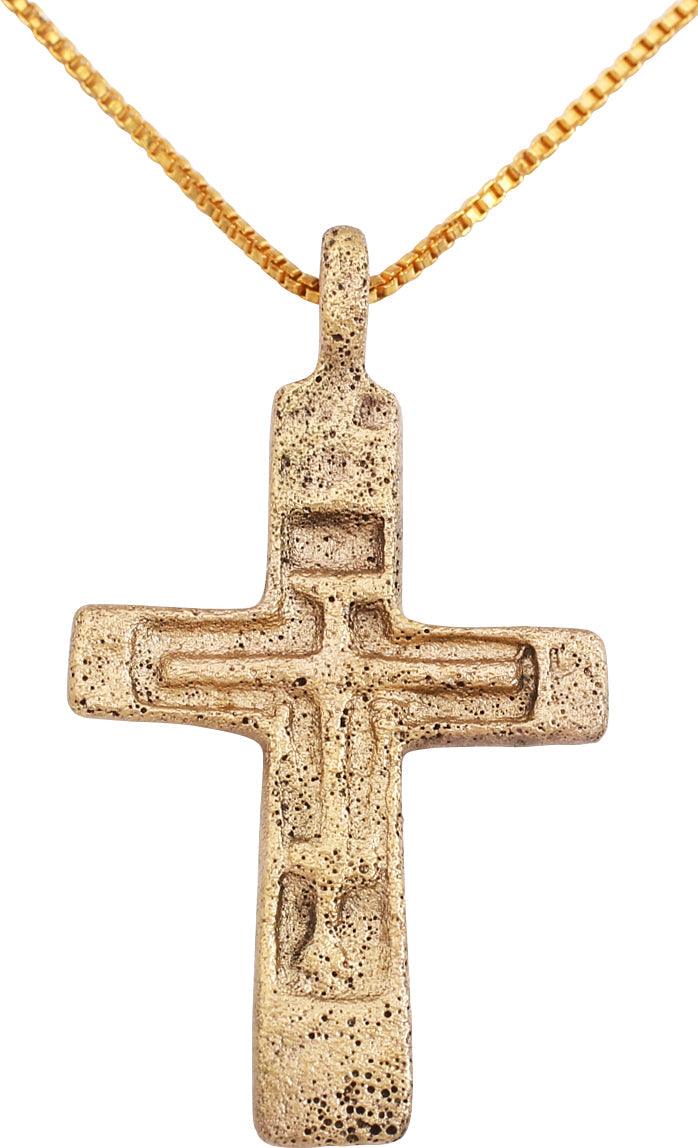 FINE EASTERN EUROPEAN CHRISTIAN CROSS NECKLACE - Picardi Jewelers