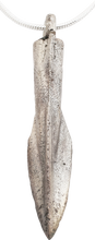 FINE ANCIENT GREEK ARROWHEAD PENDANT NECKLACE, C.4th-2nd CENTURY BC - Fagan Arms (8202679615662)