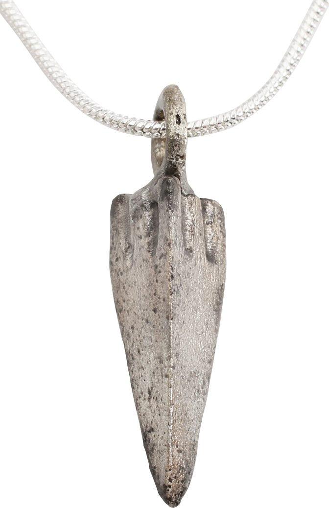 FINE GREEK ARROWHEAD PENDANT NECKLACE, 300-100 BC - Picardi Jewelry