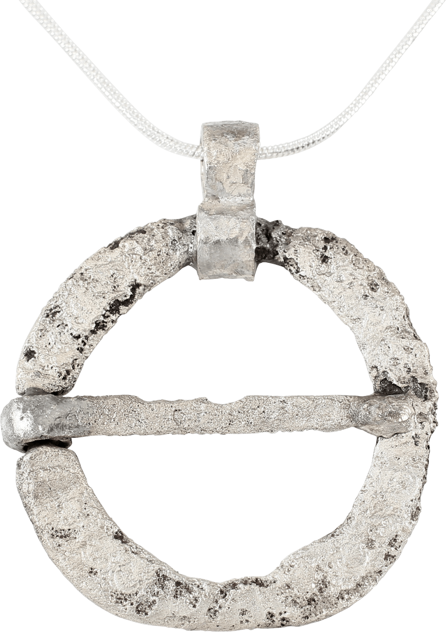VIKING PROTECTIVE BROOCH NECKLACE, 10th CENTURY AD - Picardi Jewelry