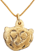 FINE VIKING HEART PENDANT NECKLACE 900-1050 AD - Picardi Jewelry
