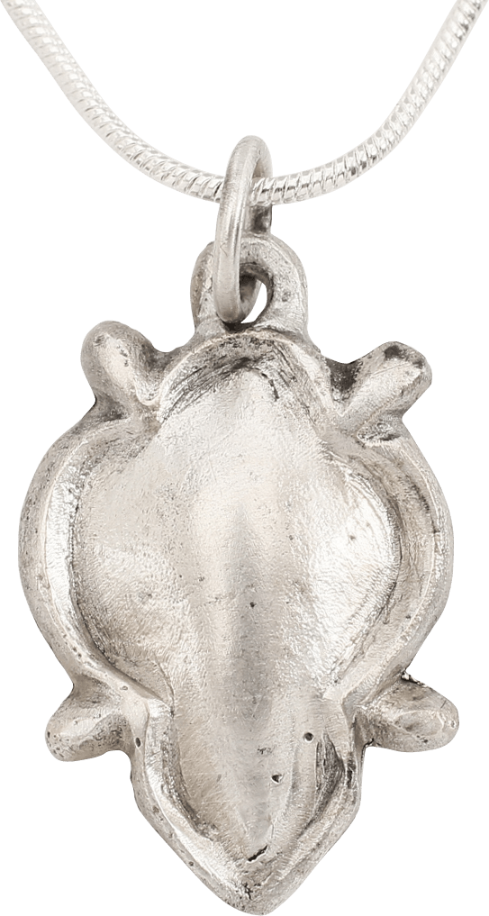 GOOD LARGE SCANDINAVIAN HEART PENDANT NECKLACE, 11th-12th CENTURY AD - Picardi Jewelers
