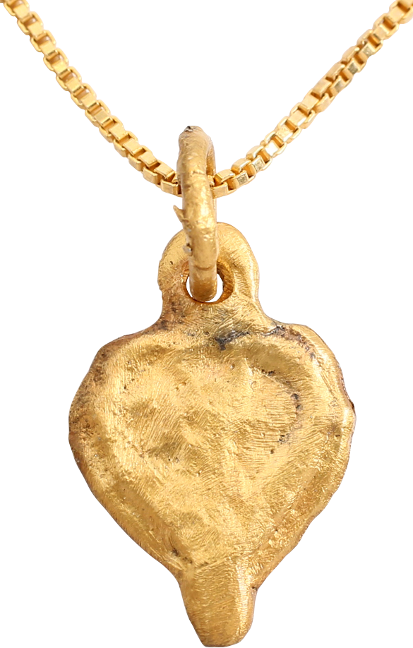 VIKING HEART PENDANT NECKLACE, C.950-1050 AD - Picardi Jewelry