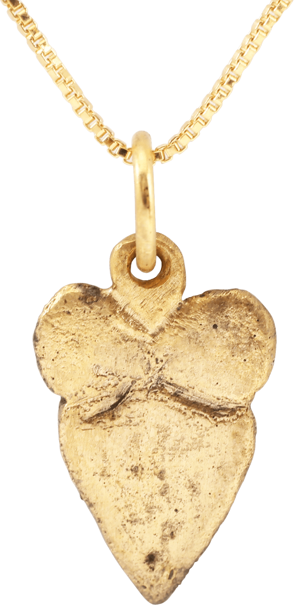  - CLASSIC VIKING HEART PENDANT NECKLACE, 9TH-10TH CENTURY AD