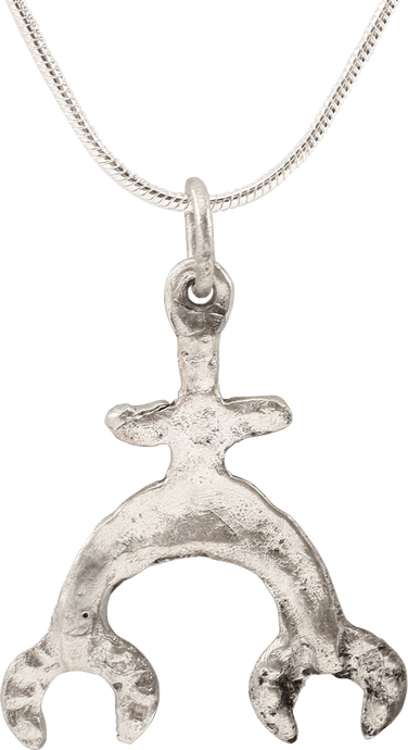 ANCIENT VIKING LUNAR PENDANT NECKLACE, 11th CENTURY AD - Picardi Jewelry