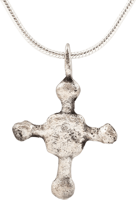 MEDIEVAL CHRISTIAN CROSS NECKLACE C.800-1000 AD - Picardi Jewelry