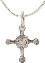 MEDIEVAL CONVERT'S CHRISTIAN CROSS NECKLACE C.800-1000 AD - Picardi Jewelers