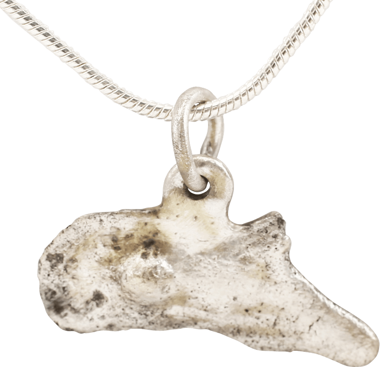  - GREEK BRONZE DOLPHIN “COIN” NECKLACE 5TH-4TH CENTURY BC