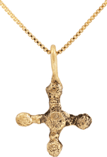EUROPEAN CHRISTIAN CROSS NECKLACE, 9th-12th CENTURY - Picardi Jewelers