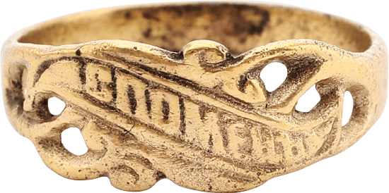 GREEK/BALKAN BETROTHAL RING, 18TH-19TH CENTURY, SIZE 10 1/4 - Picardi Jewelers