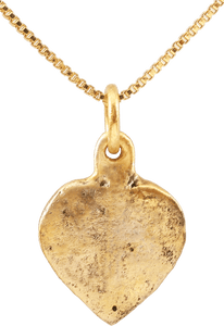 FINE VIKING HEART PENDANT NECKLACE, C.900-1050 AD - Picardi Jewelers