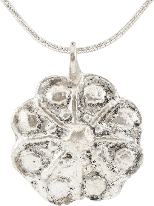 ROMAN WHEEL OF FORTUNE AMULET NECKLACE, 3RD-6TH CENTURY AD - Picardi Jewelry