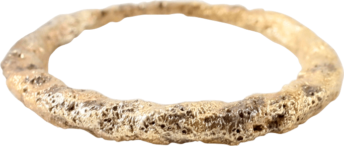 VIKING ROPED OR TWIST WEDDING RING, C.866-1067 AD, SIZE 7 ¼ - Picardi Jewelers