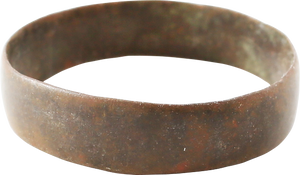 Rare Copper Viking Ring, 900-1050 AD, Size 11 1/2
