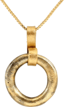  - CELTIC PROSPERITY RING NECKLACE, C.400-100 BC