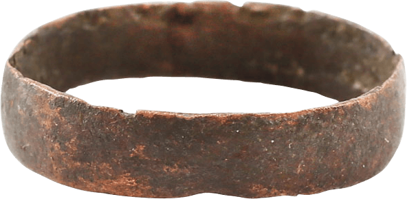 RARE COPPER VIKING WEDDING RING, 900-1050 AD, SIZE 9 - Picardi Jewelers