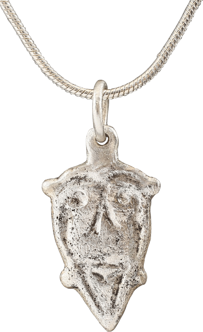 ANCIENT VIKING HEART PENDANT NECKLACE, C.850-1050 AD - Picardi Jewelers