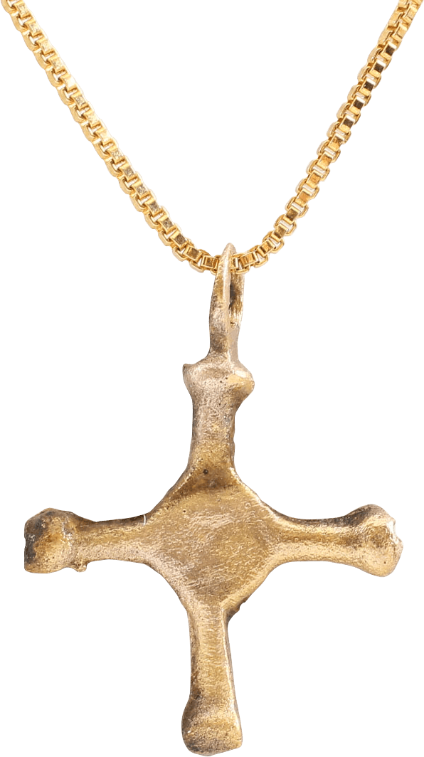 EUROPEAN CROSS NECKLACE, 9th-12th CENTURY - Picardi Jewelry