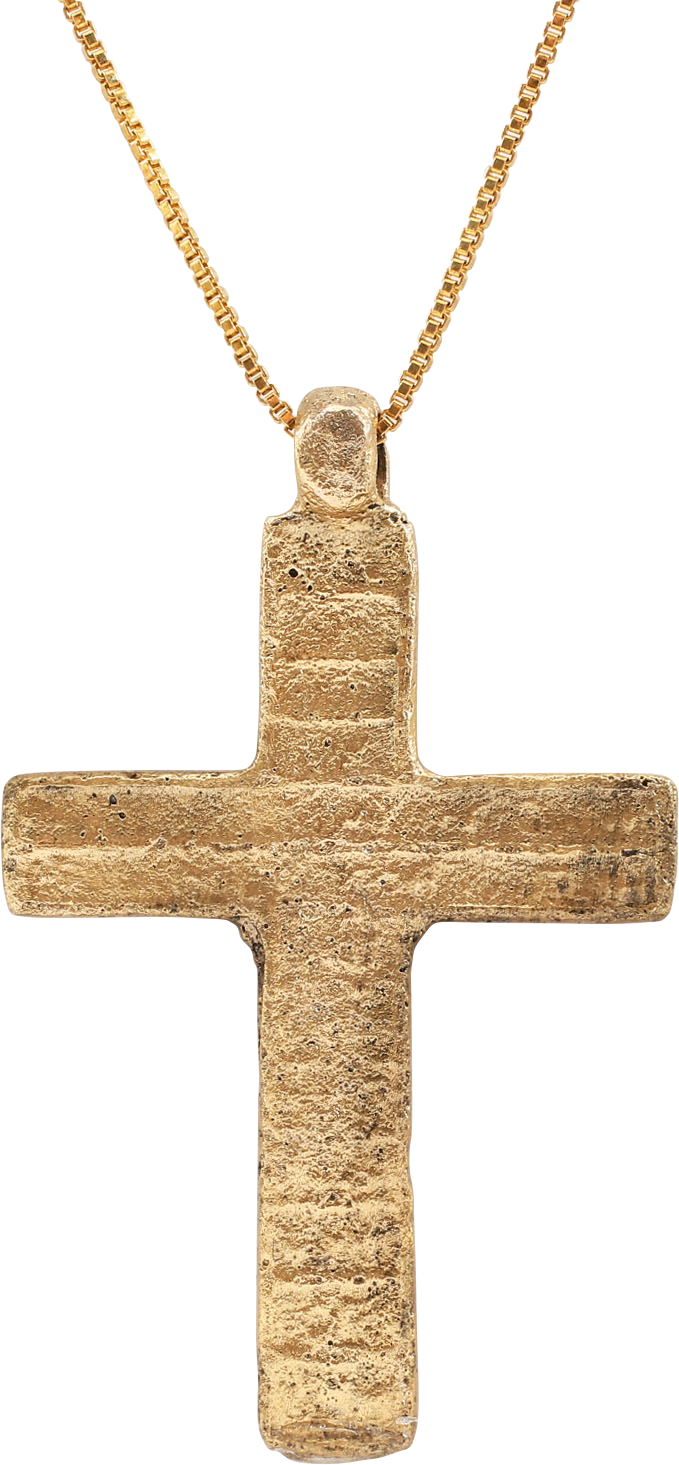 LARGE EASTERN EUROPEAN CROSS NECKLACE, 17TH-18TH C.