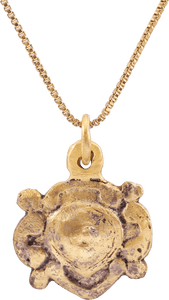 ANCIENT VIKING HEART PENDANT NECKLACE, 900-1050 AD - Picardi Jewelers