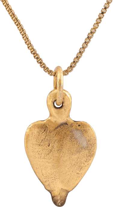 FINE VIKING HEART PENDANT NECKLACE, C.900-1050 AD - Picardi Jewelry