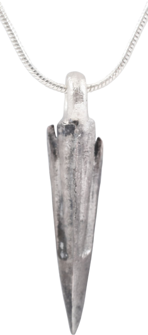FINE GREEK ARROWHEAD PENDANT NECKLACE, 300-100 BC - Fagan Arms (8202679976110)