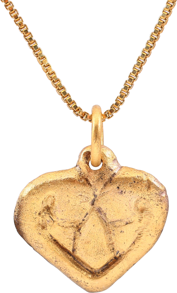 VIKING HEART PENDANT C.1000 AD - Picardi Jewelry