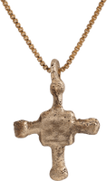 MEDIEVAL CHRISTIAN CROSS NECKLACE, C.800-1000 AD - Picardi Jewelry