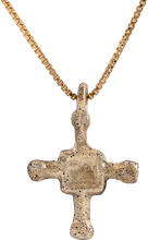 MEDIEVAL CHRISTIAN CROSS NECKLACE, C.800-1000 AD - Picardi Jewelry