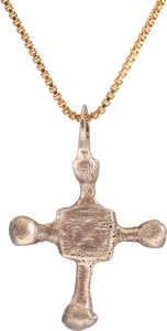 MEDIEVAL CHRISTIAN CROSS NECKLACE, C.800-1000 AD - Picardi Jewelers