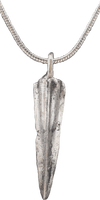 GREEK BRONZE ARROWHEAD PENDANT NECKLACE, HELLENISTIC, 300 - 100 BC - Picardi Jewelry