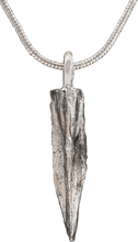 HELLENISTIC GREEK ARROWHEAD PENDANT NECKLACE, 300-100 BC - Picardi Jewelers