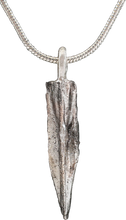 HELLENISTIC GREEK ARROWHEAD PENDANT NECKLACE, 300-100 BC - Fagan Arms (8202666508462)