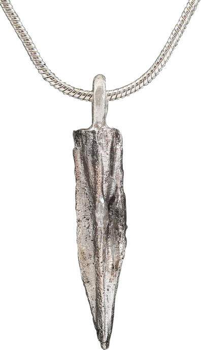 HELLENISTIC GREEK ARROWHEAD PENDANT NECKLACE, 300-100 BC - Fagan Arms (8202666508462)