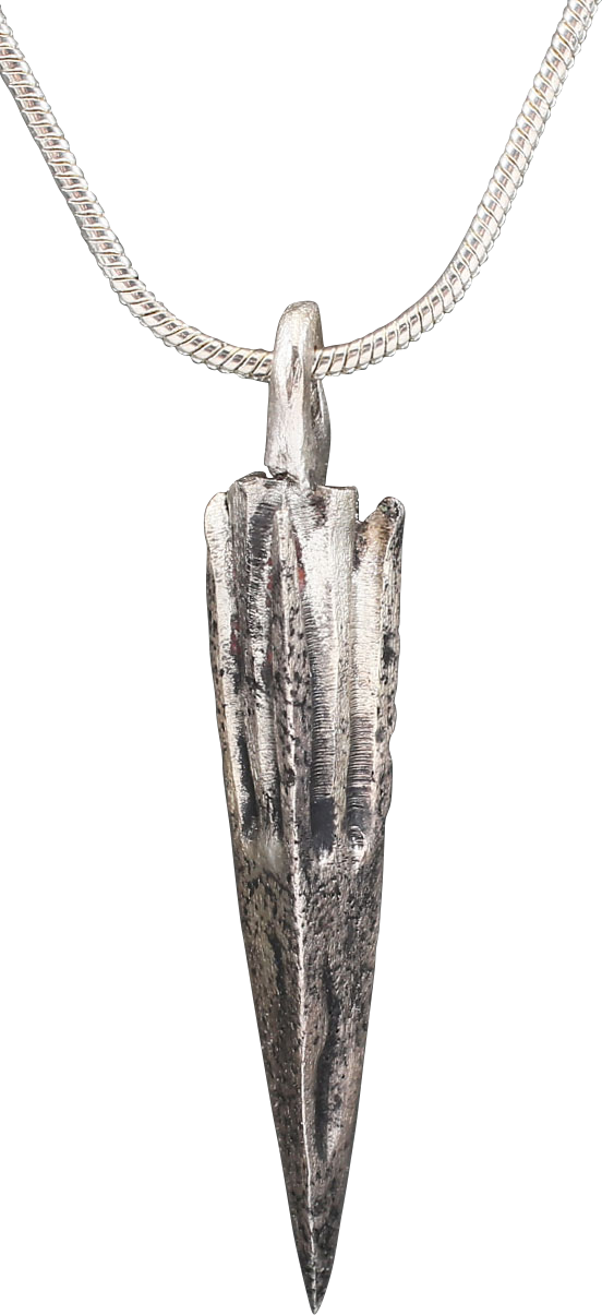 HELLENISTIC GREEK ARROWHEAD PENDANT, 300-100 BC