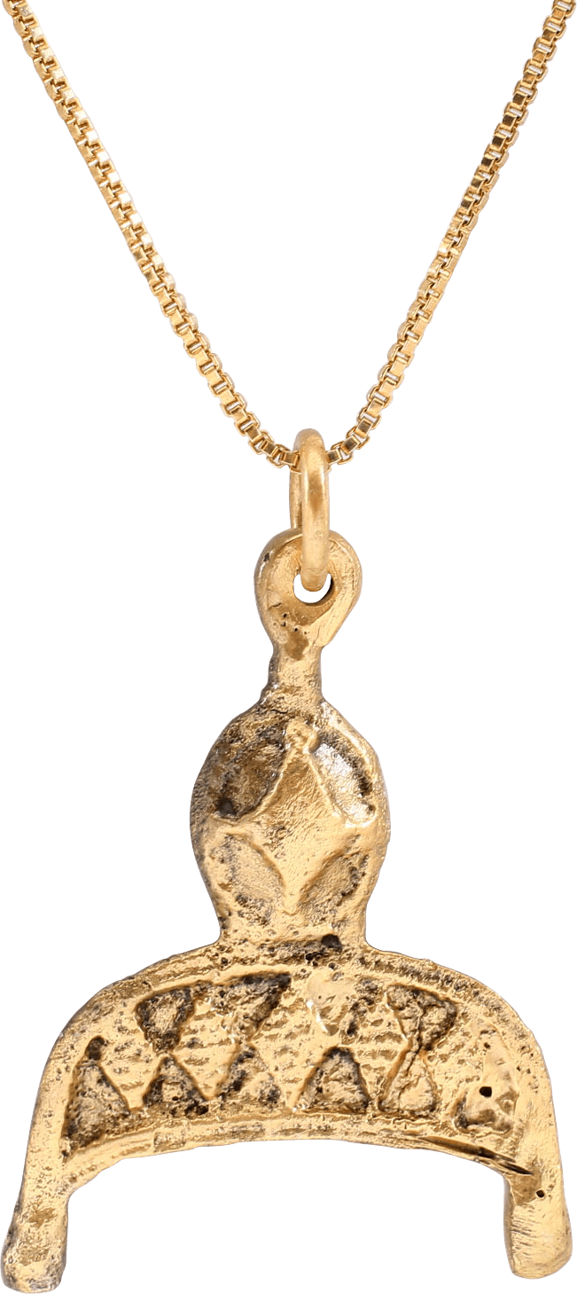 FINE VIKING LUNAR PENDANT NECKLACE, 10TH-11TH CENTURY AD - Picardi Jewelers