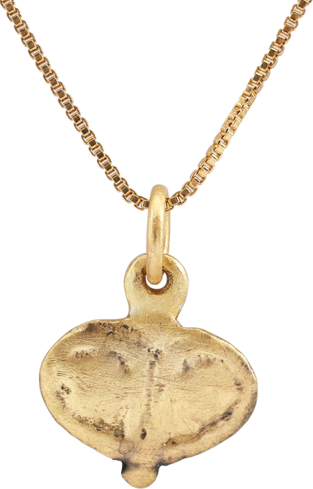 ANCIENT VIKING HEART PENDANT NECKLACE C.850-1050 AD - Picardi Jewelers