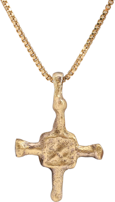 MEDIEVAL CHRISTIAN CROSS NECKLACE, 9th-11th CENTURY AD - Fagan Arms (8202656219310)