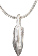 HELLENISTIC GREEK ARROWHEAD PENDANT NECKLACE, 300 - 100 B.C. - Fagan Arms (8202657857710)
