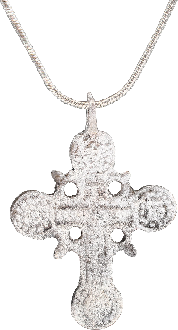 FINE EUROPEAN CROSS NECKLACE, 17TH CENTURY - Picardi Jewelry