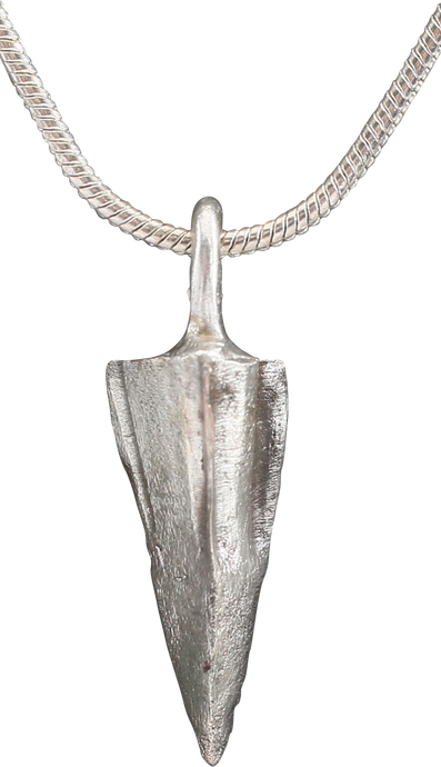 FINE ROMAN ARROWHEAD PENDANT NECKLACE, 100 BC-100 AD - Fagan Arms (8202698326190)