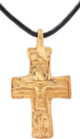 FINE GOTHIC CRUCIFIX/CROSS C.1300-1450 - Picardi Jewelry