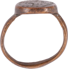  - MEDIEVAL EUROPEAN RING, C.750-1100 AD, SIZE 5