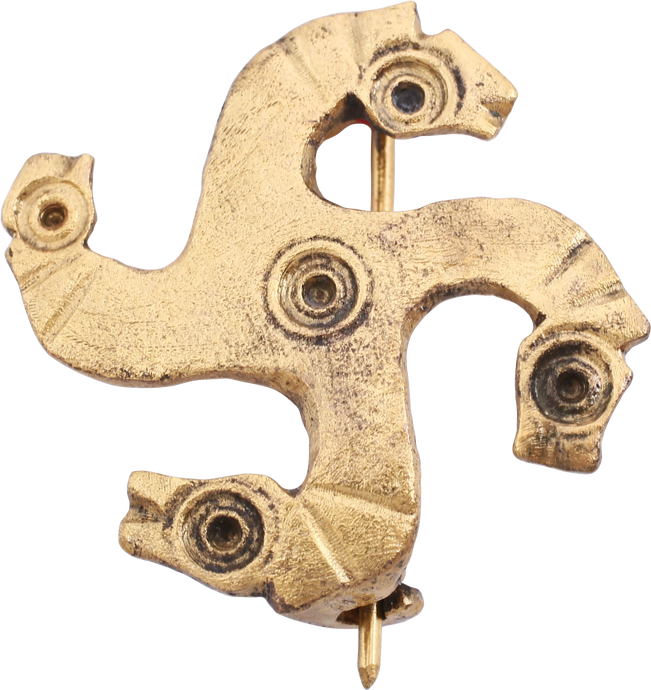  - ROMAN HORSE HEAD BROOCH, 2ND-4TH CENTURY AD (7768288460974)