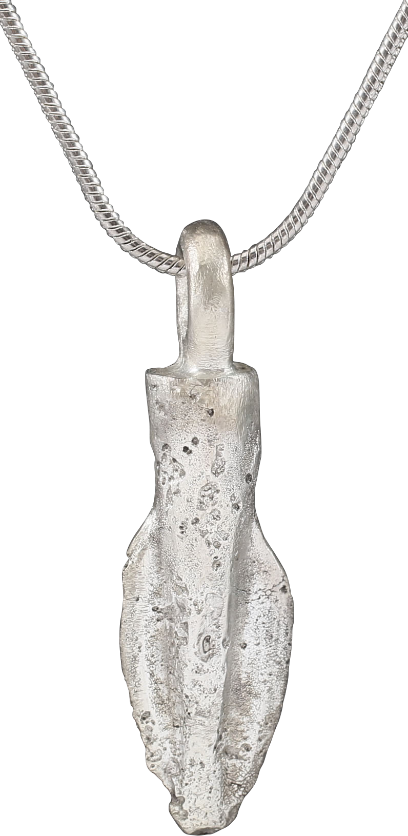 FINE GREEK ARROWHEAD PENDANT NECKLACE, C. 8TH-3RD CENTURY BC - Picardi Jewelry