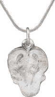 VIKING HEART PENDANT NECKLACE C.900-1050 AD - Picardi Jewelry